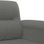 vidaXL Juego de sofás con cojines 4 piezas tela microfibra gris oscuro vidaXL Juego de sofás con cojines 4 piezas tela microfibra gris oscuro