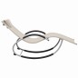 vidaXL Tumbona con cojín textilene color crema vidaXL Tumbona con cojín textilene color crema