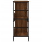vidaXL Estantería de madera de ingeniería marrón roble 78,5x33x82 cm vidaXL Estantería de madera de ingeniería marrón roble 78,5x33x82 cm