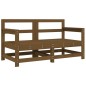 vidaXL Sillones de jardín cojines 2 uds madera maciza pino marrón miel vidaXL Sillones de jardín cojines 2 uds madera maciza pino marrón miel