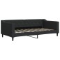 vidaXL Sofá cama nido con colchón tela negro 90x190 cm vidaXL Sofá cama nido con colchón tela negro 90x190 cm