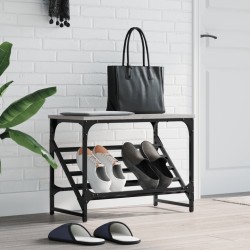 vidaXL Mueble zapatero madera de ingeniería gris Sonoma 60x30x45 cm