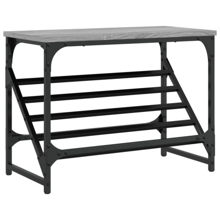 vidaXL Mueble zapatero madera de ingeniería gris Sonoma 60x30x45 cm