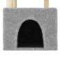 vidaXL Árbol rascador gatos con postes de sisal gris claro 109,5 cm vidaXL Árbol rascador gatos con postes de sisal gris claro 109,5 cm