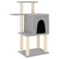vidaXL Rascador para gatos con postes de sisal gris claro 97 cm vidaXL Rascador para gatos con postes de sisal gris claro 97 cm