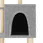 vidaXL Rascador para gatos con postes de sisal gris claro 97 cm vidaXL Rascador para gatos con postes de sisal gris claro 97 cm