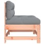 vidaXL Sofá central con cojines madera maciza de abeto de Douglas vidaXL Sofá central con cojines madera maciza de abeto de Douglas