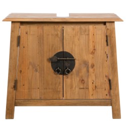 vidaXL Mueble de lavabo madera maciza de pino 70x32x63 cm  