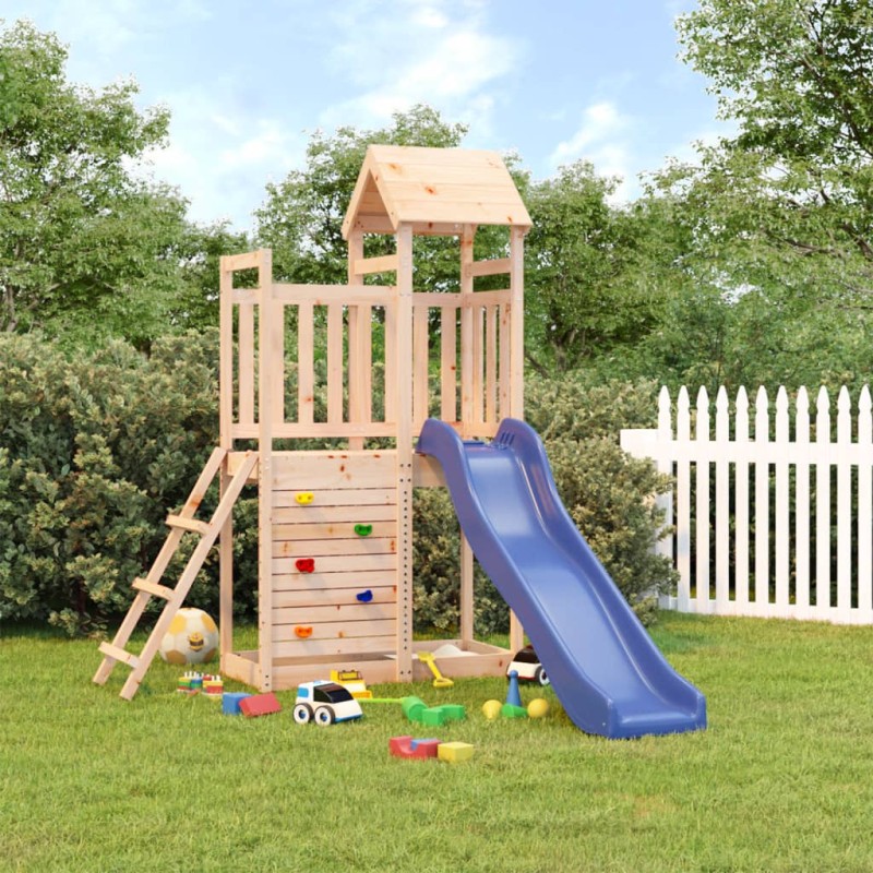 vidaXL Parque infantil de exterior madera maciza de pino vidaXL Parque infantil de exterior madera maciza de pino