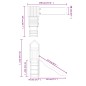 vidaXL Parque infantil de exterior madera maciza de pino vidaXL Parque infantil de exterior madera maciza de pino