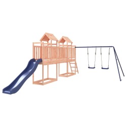 vidaXL Parque infantil de exterior madera maciza Douglas
