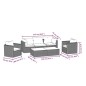 vidaXL Set de muebles de jardín y cojines 7 pzas ratán sintético negro vidaXL Set de muebles de jardín y cojines 7 pzas ratán sintético negro