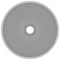 vidaXL Lavabo de lujo redondo cerámica gris claro mate 32,5x14 cm vidaXL Lavabo de lujo redondo cerámica gris claro mate 32,5x14 cm