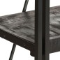 vidaXL Estantería de 5 niveles madera maciza mango negro 40x30x180 cm vidaXL Estantería de 5 niveles madera maciza mango negro 40x30x180 cm