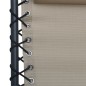 vidaXL Tumbona plegable de textilene gris taupe vidaXL Tumbona plegable de textilene gris taupe