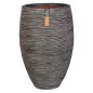 Capi Jarrón Nature Rib elegante Deluxe gris antracita 45x72 cm Capi Jarrón Nature Rib elegante Deluxe gris antracita 45x72 cm