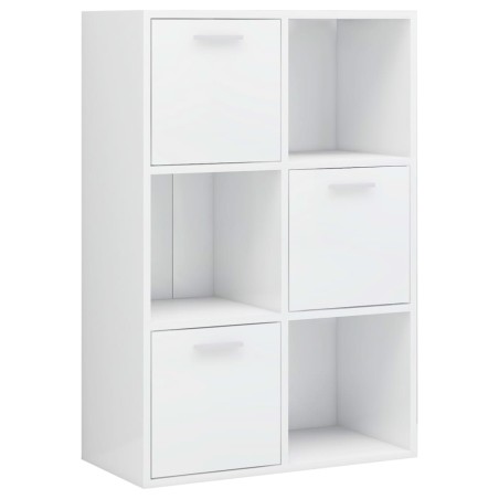 vidaXL Armario de almacenaje madera de ingeniería blanco 60x29,5x90 cm