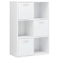 vidaXL Armario de almacenaje madera de ingeniería blanco 60x29,5x90 cm vidaXL Armario de almacenaje madera de ingeniería blanco 60x29,5x90 cm