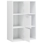 vidaXL Armario de almacenaje madera de ingeniería blanco 60x29,5x90 cm vidaXL Armario de almacenaje madera de ingeniería blanco 60x29,5x90 cm