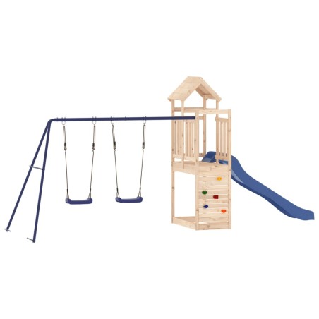 vidaXL Parque infantil de exterior madera maciza de pino