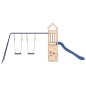 vidaXL Parque infantil de exterior madera maciza de pino