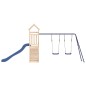 vidaXL Parque infantil de exterior madera maciza de pino