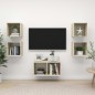 vidaXL Juego de muebles de salón 5 pzas madera ingeniería roble Sonoma