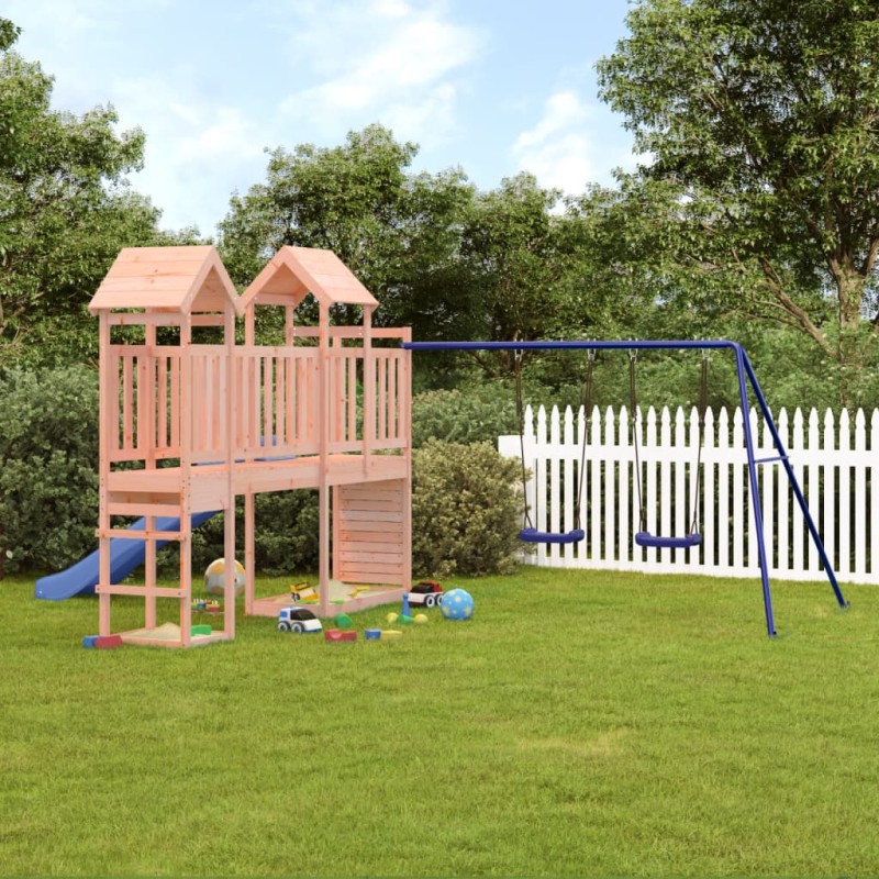 vidaXL Parque infantil de exterior madera maciza Douglas vidaXL Parque infantil de exterior madera maciza Douglas