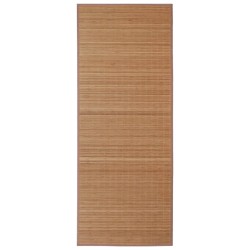 vidaXL Alfombra de bambú color natural 100x160 cm