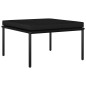 vidaXL Juego de muebles de jardín 3 piezas con cojines PVC negro vidaXL Juego de muebles de jardín 3 piezas con cojines PVC negro