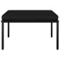 vidaXL Juego de muebles de jardín 3 piezas con cojines PVC negro vidaXL Juego de muebles de jardín 3 piezas con cojines PVC negro