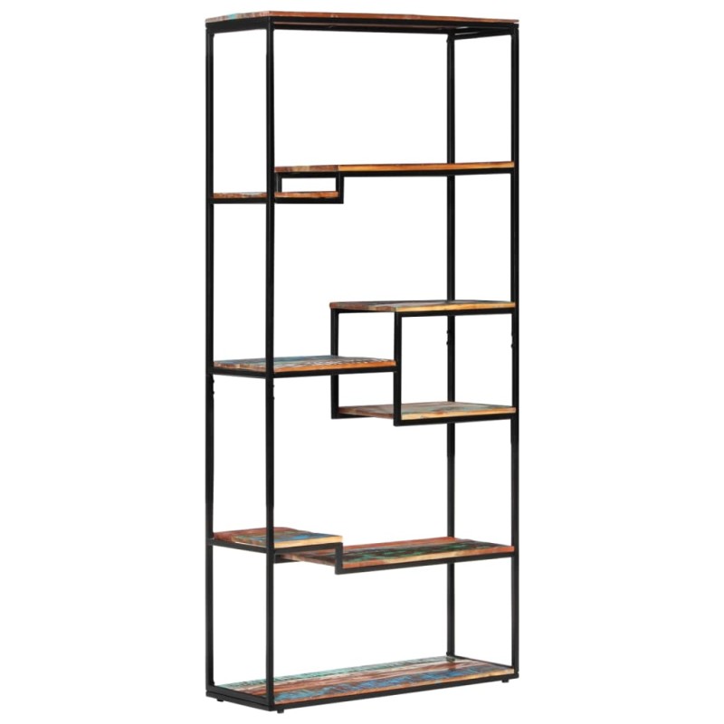 vidaXL Estantería de madera maciza reciclada 80x30x180 cm vidaXL Estantería de madera maciza reciclada 80x30x180 cm