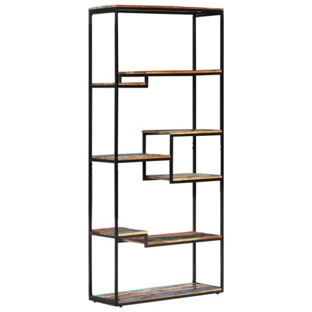 vidaXL Estantería de madera maciza reciclada 80x30x180 cm