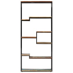 vidaXL Estantería de madera maciza reciclada 80x30x180 cm