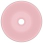 vidaXL Lavabo de lujo redondo cerámica rosa mate 40x15 cm vidaXL Lavabo de lujo redondo cerámica rosa mate 40x15 cm