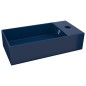 vidaXL Lavabo con rebosadero cerámica azul oscuro vidaXL Lavabo con rebosadero cerámica azul oscuro
