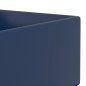vidaXL Lavabo con rebosadero cerámica azul oscuro vidaXL Lavabo con rebosadero cerámica azul oscuro