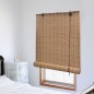 vidaXL Persiana enrollable de bambú marrón 140x220 cm vidaXL Persiana enrollable de bambú marrón 140x220 cm