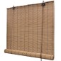 vidaXL Persiana enrollable de bambú marrón 140x220 cm vidaXL Persiana enrollable de bambú marrón 140x220 cm