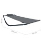 vidaXL Tumbona de acero gris 200x90 cm vidaXL Tumbona de acero gris 200x90 cm