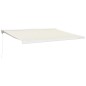 vidaXL Toldo retráctil aluminio y tela color crema 4x3 m vidaXL Toldo retráctil aluminio y tela color crema 4x3 m