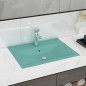 vidaXL Lavabo de lujo con grifo cerámica 60x46 cm verde claro vidaXL Lavabo de lujo con grifo cerámica 60x46 cm verde claro
