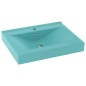 vidaXL Lavabo de lujo con grifo cerámica 60x46 cm verde claro vidaXL Lavabo de lujo con grifo cerámica 60x46 cm verde claro