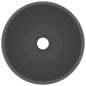 vidaXL Lavabo de lujo redondo cerámica gris oscuro mate 40x15 cm vidaXL Lavabo de lujo redondo cerámica gris oscuro mate 40x15 cm
