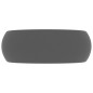vidaXL Lavabo de lujo redondo cerámica gris oscuro mate 40x15 cm vidaXL Lavabo de lujo redondo cerámica gris oscuro mate 40x15 cm