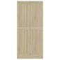 vidaXL Armario de libros contrachapada color roble 82,5x30,5x185,5 cm