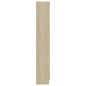 vidaXL Armario de libros contrachapada color roble 82,5x30,5x185,5 cm
