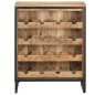 vidaXL Botellero de madera maciza de mango rugosa 62x33x78,5 cm vidaXL Botellero de madera maciza de mango rugosa 62x33x78,5 cm