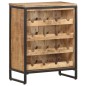 vidaXL Botellero de madera maciza de mango rugosa 62x33x78,5 cm vidaXL Botellero de madera maciza de mango rugosa 62x33x78,5 cm