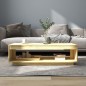 vidaXL Mesa de centro de madera maciza de pino 110x50x33,5 cm vidaXL Mesa de centro de madera maciza de pino 110x50x33,5 cm